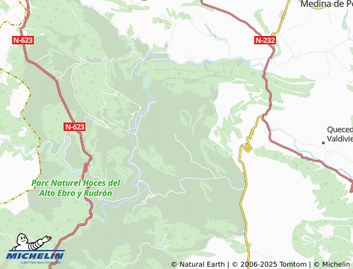 MICHELIN Ahedo del Butrón map - ViaMichelin