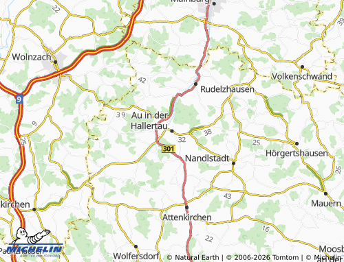 Mappa MICHELIN Au in der Hallertau - ViaMichelin