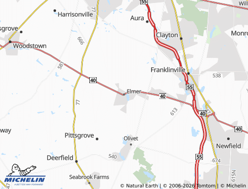 Mappa MICHELIN Elmer - ViaMichelin