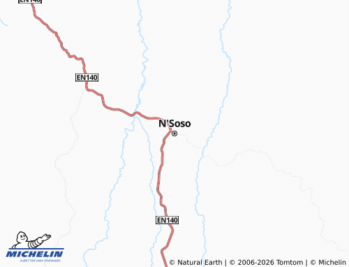 MICHELIN N'Soso map - ViaMichelin