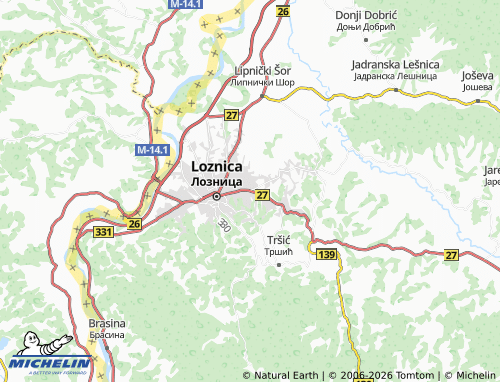 Carte MICHELIN Klupci - ViaMichelin