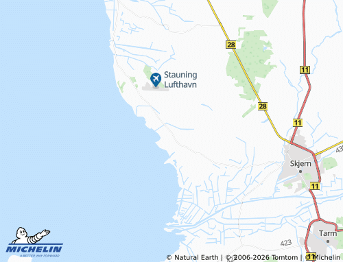 MICHELIN-Landkarte Stauning - ViaMichelin