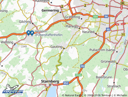 Kaart MICHELIN Gauting - ViaMichelin