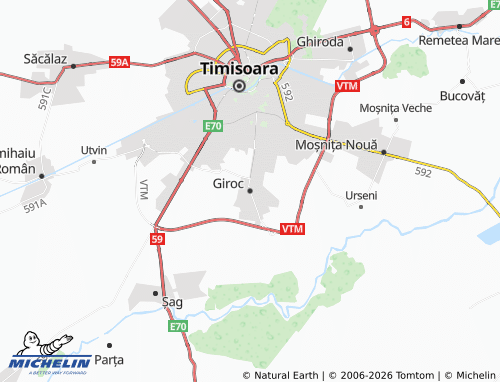 MICHELIN Giroc map - ViaMichelin