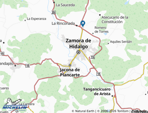 Mapa MICHELIN Riberas del Celio - ViaMichelin
