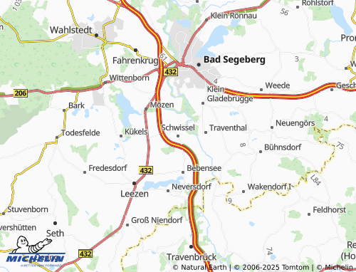 MICHELIN Schwissel map - ViaMichelin