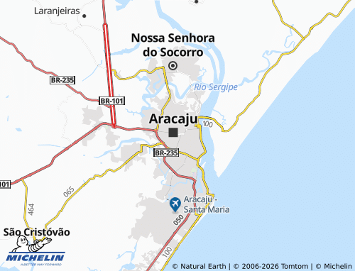 MICHELIN Siqueira Campos map - ViaMichelin