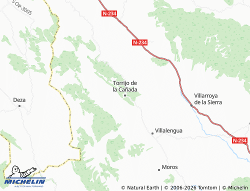 MICHELIN Torrijo de la Cañada map - ViaMichelin