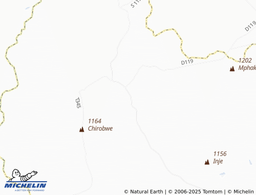 MICHELIN Khombe map - ViaMichelin