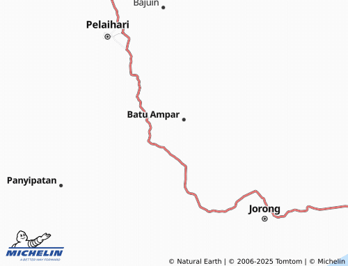 MICHELIN Tajau Mulya map - ViaMichelin