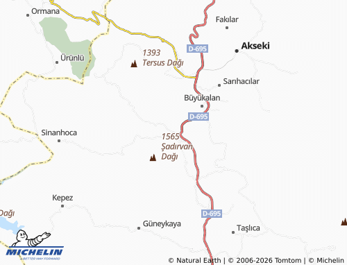MICHELIN Cendeve map - ViaMichelin
