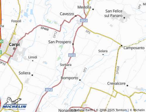 MICHELIN Case Gherardi map - ViaMichelin