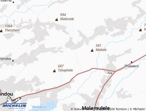 MICHELIN-Landkarte Malavuwe - ViaMichelin