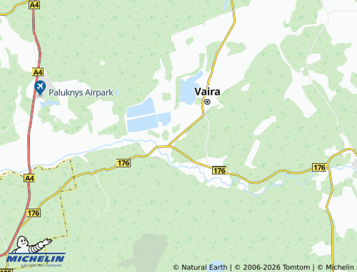 MICHELIN Baltoji Vokė map - ViaMichelin