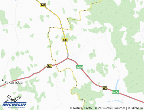 Mappa MICHELIN Smilgiai - ViaMichelin