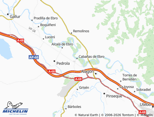 Mappa MICHELIN Cabañas de Ebro - ViaMichelin