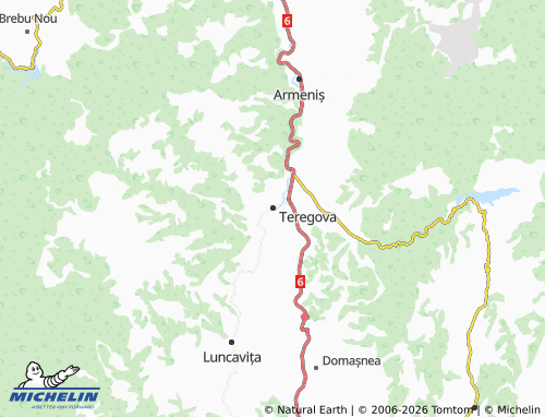 Mapa MICHELIN Teregova - ViaMichelin
