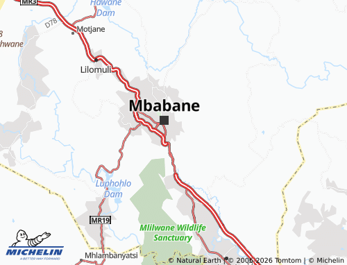 Mappa MICHELIN Vukutentele Extension 16 - ViaMichelin