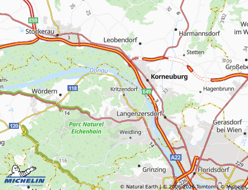 Mapa MICHELIN Kritzendorf - ViaMichelin