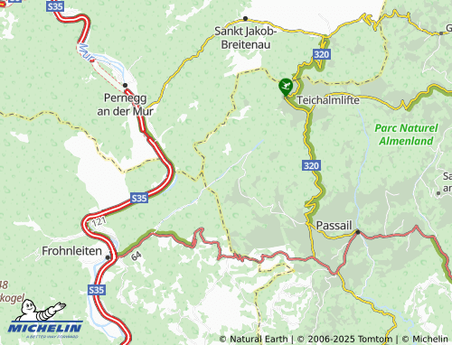 Kaart MICHELIN Tyrnau - ViaMichelin