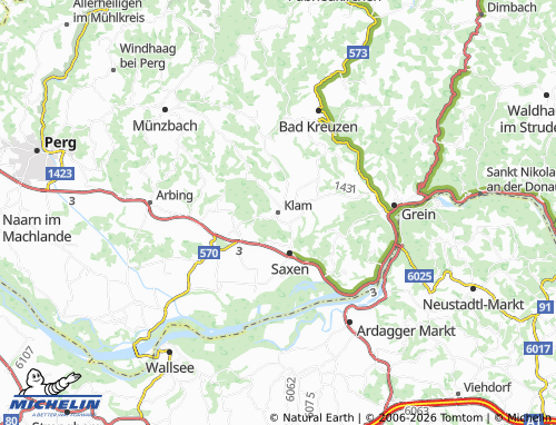 Mapa MICHELIN Klam - ViaMichelin
