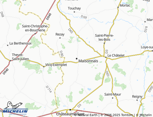 MICHELIN Maisonnais map - ViaMichelin