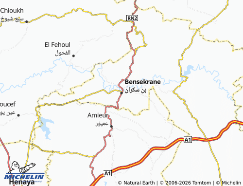 MICHELIN Bin Sakran map - ViaMichelin