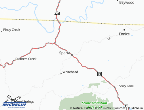 MICHELIN Sparta map - ViaMichelin
