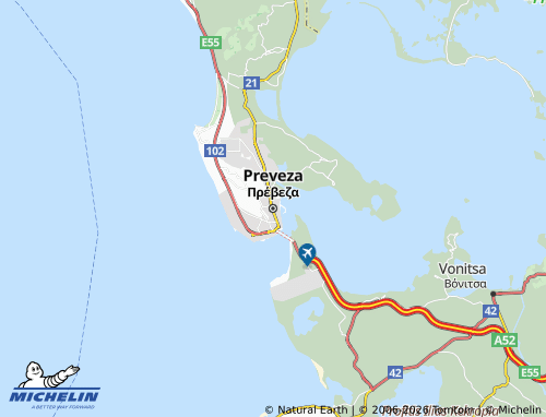 Carte MICHELIN Preveza - ViaMichelin