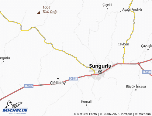 Mappa MICHELIN Tuğcu - ViaMichelin