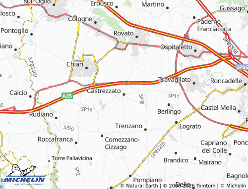 MICHELIN Castrezzato map - ViaMichelin