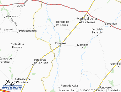 MICHELIN Rasueros map - ViaMichelin