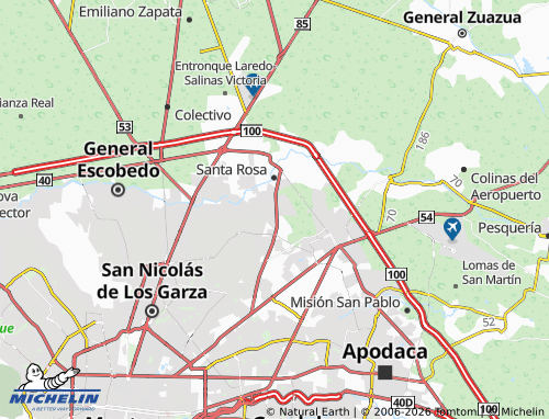 Mappa MICHELIN Prados de Santa Rosa - ViaMichelin