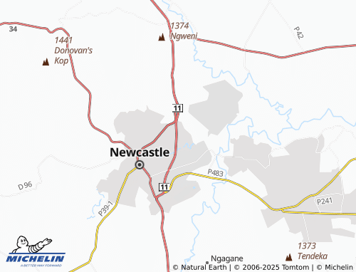 MICHELIN Ncandu Park map - ViaMichelin