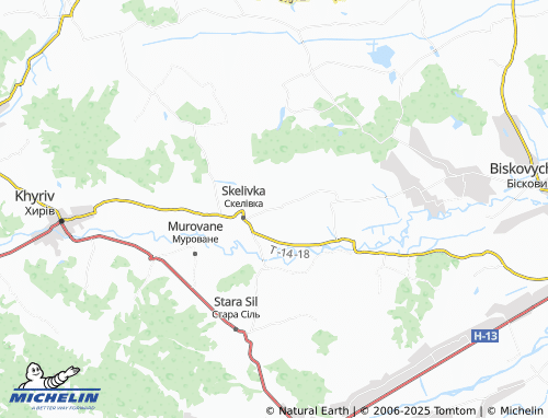 Carte MICHELIN Hlyboka - ViaMichelin