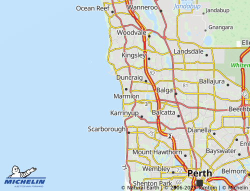 MICHELIN Watermans Bay map - ViaMichelin