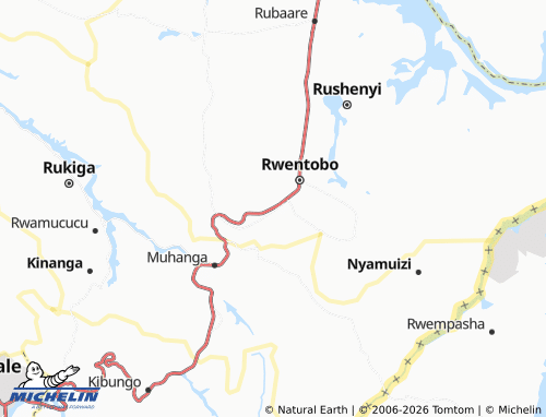 Mappa MICHELIN Nyabugando - ViaMichelin