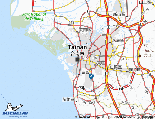 Kaart MICHELIN Tainan - ViaMichelin