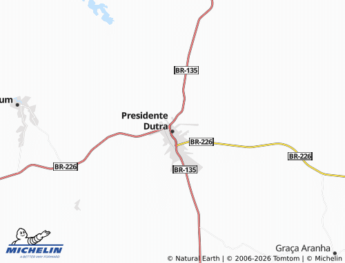 MICHELIN-Landkarte Presidente Dutra - ViaMichelin