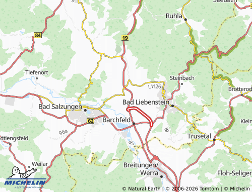 MICHELIN Witzelroda map - ViaMichelin