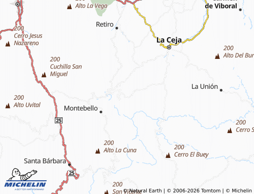 Carte MICHELIN San José - ViaMichelin