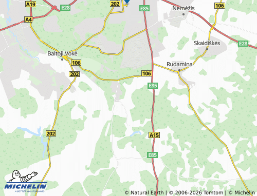 MICHELIN Dusinėnai map - ViaMichelin