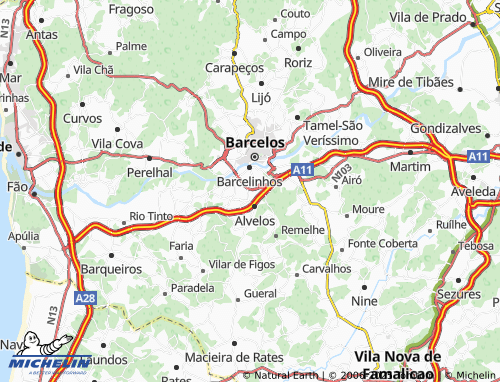 MICHELIN Lamaçães map - ViaMichelin