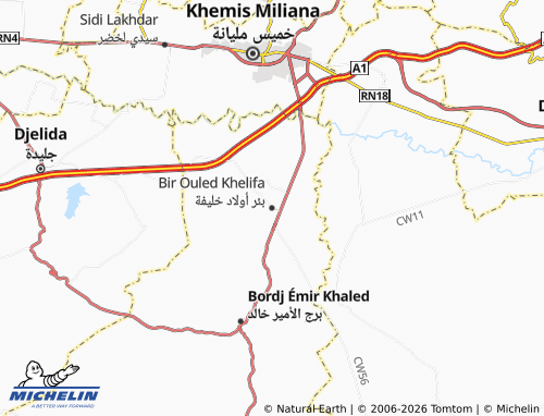 MICHELIN Bi'r Awlad Khaleefah map - ViaMichelin