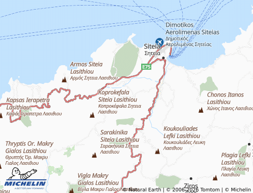 Carte MICHELIN Achladia - ViaMichelin