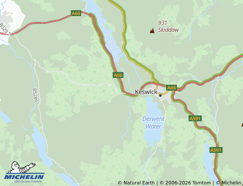 Carte MICHELIN Braithwaite - ViaMichelin