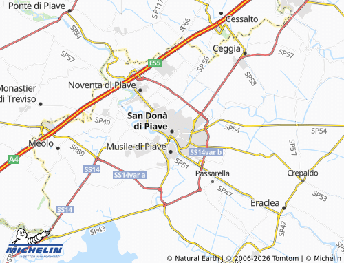 Mapa MICHELIN San Donà di Piave - ViaMichelin
