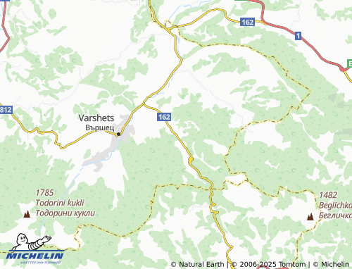MICHELIN Dolna Bela rechka map - ViaMichelin