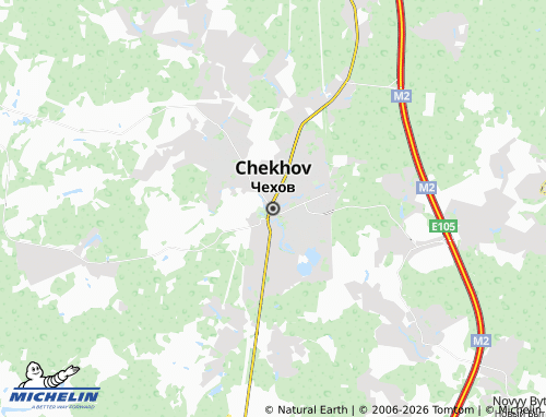 Carte MICHELIN Chekhov - ViaMichelin