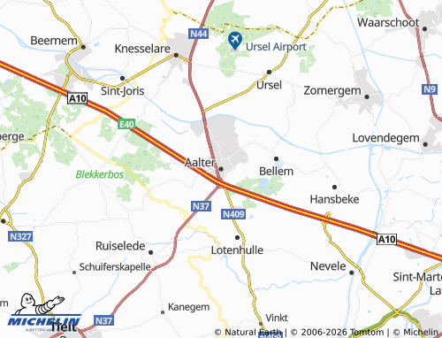 Mappa MICHELIN Aalter - ViaMichelin